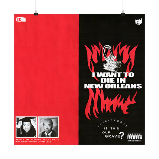 SuicideBoys I Want to Die in New Orleans Album Cover Poster